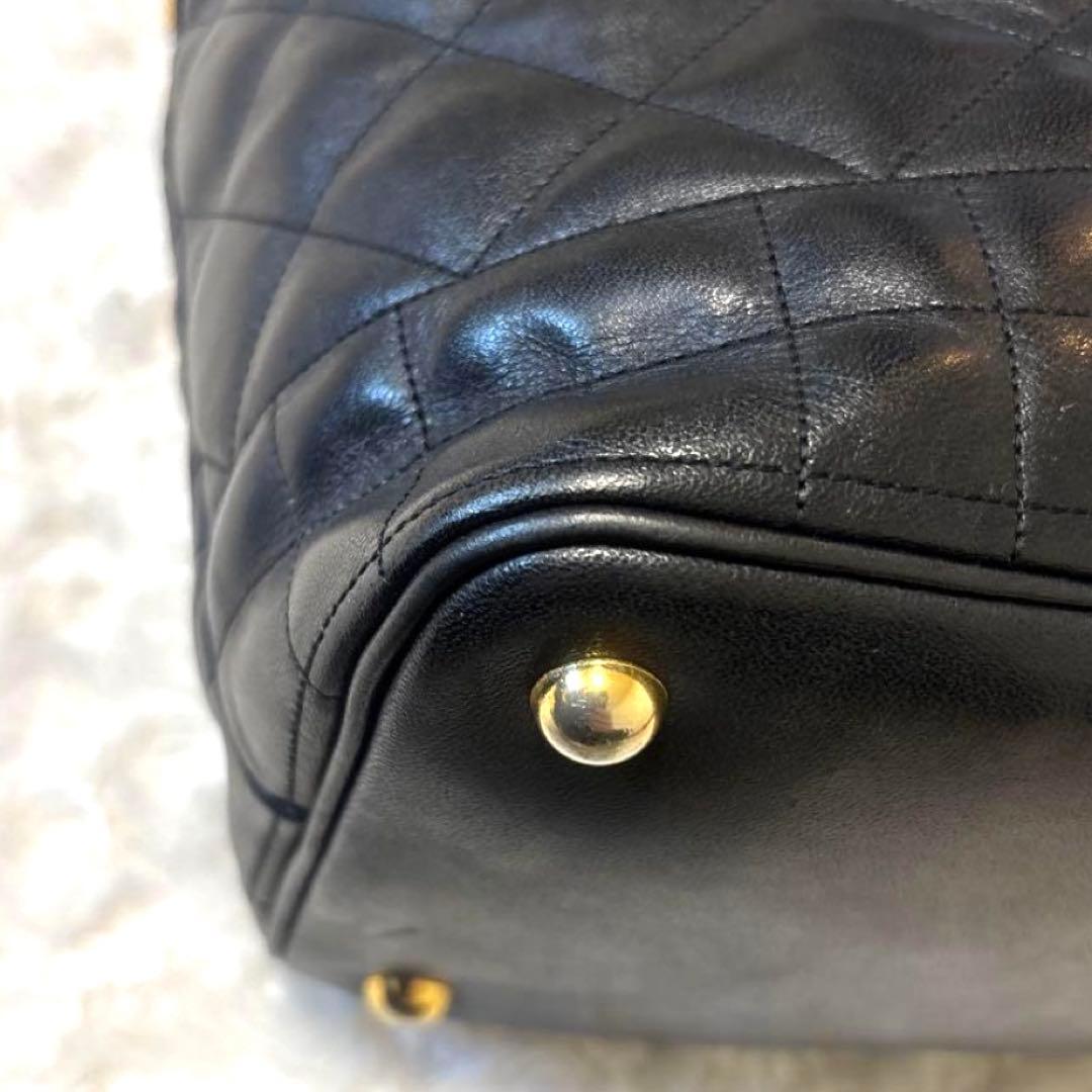 GianniVersace レザー刺繍　ハンドバッグ