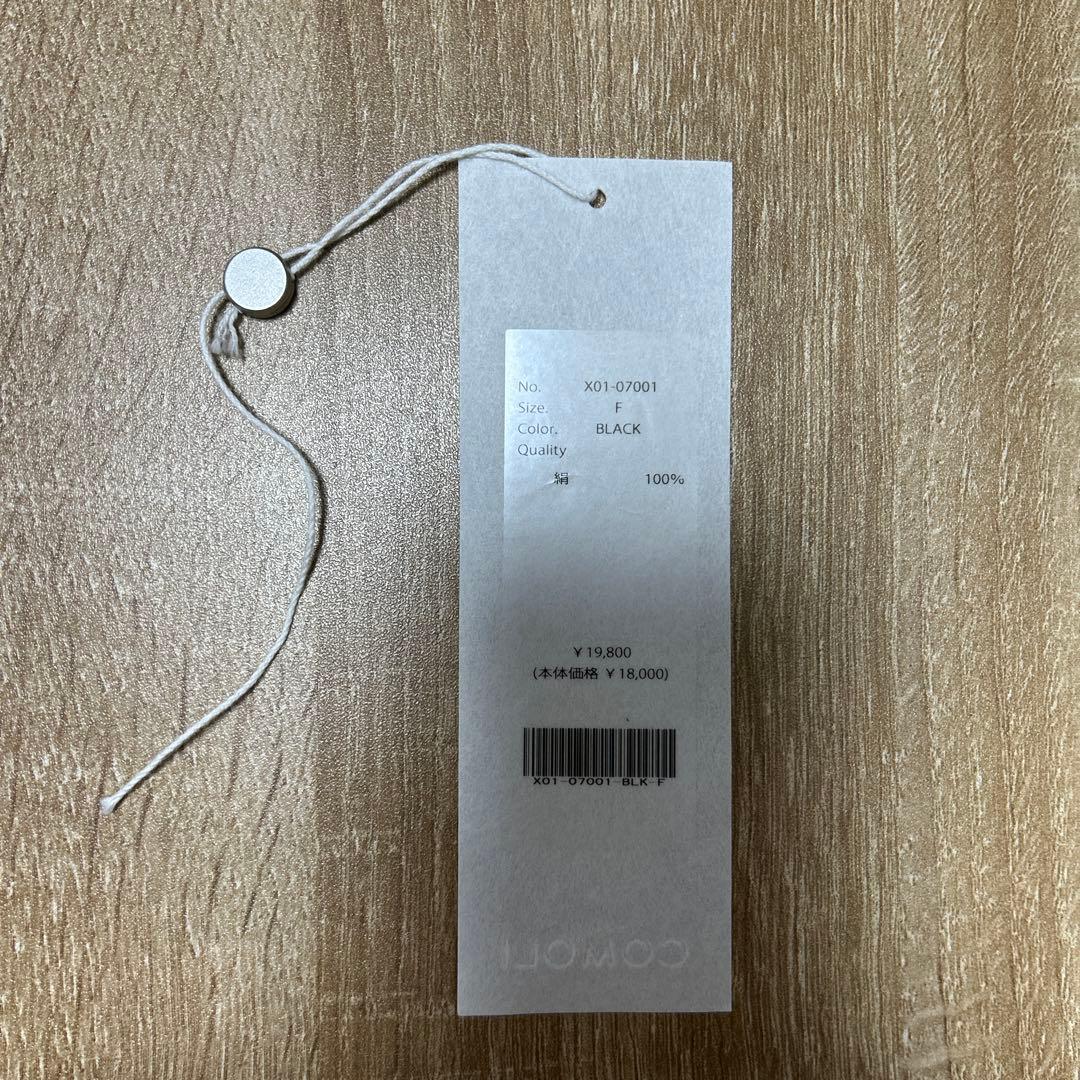 COMOLI ブラック　シルクネップ ハット