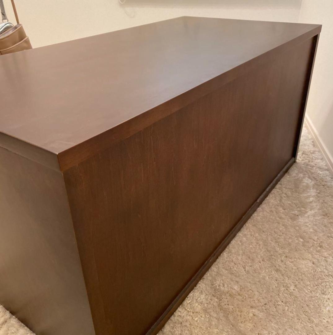 廃盤品 無印良品 ローチェスト 2段 バーチ材 ブラウン muji