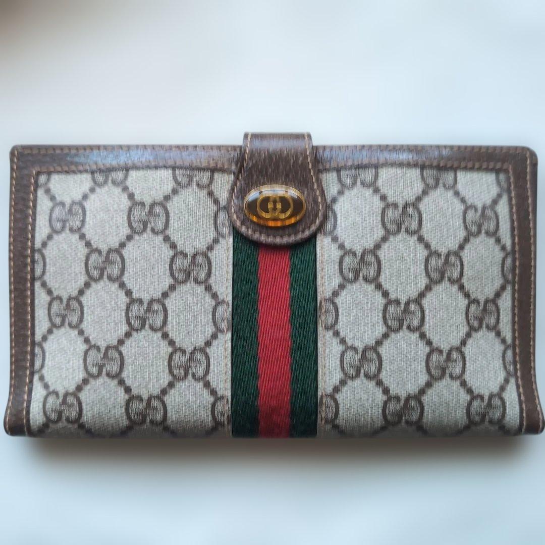 GUCCI GGパターン 長財布 ベージュ