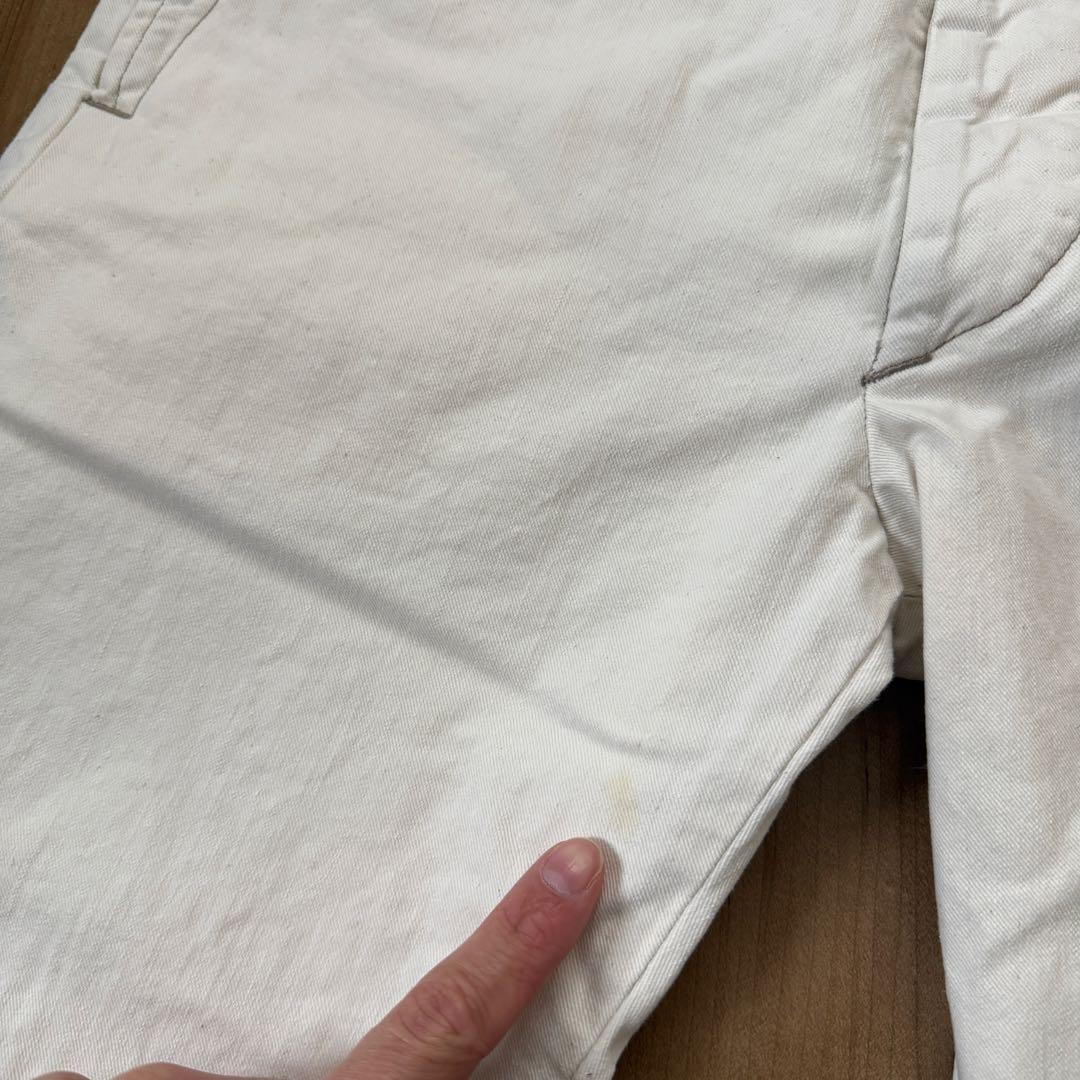 Double RL ミリタリー トラウザーズ パンツ 白系 31 30 RRL