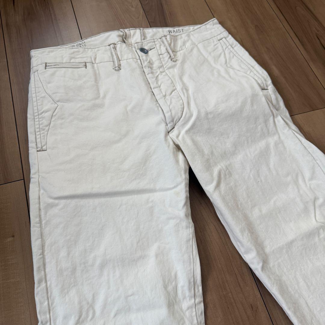 Double RL ミリタリー トラウザーズ パンツ 白系 31 30 RRL