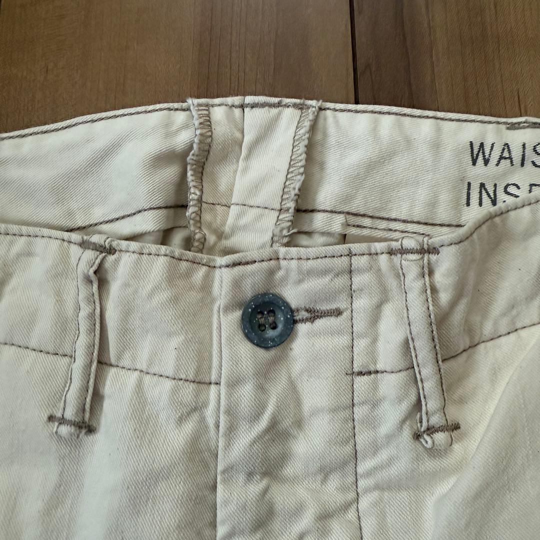 Double RL ミリタリー トラウザーズ パンツ 白系 31 30 RRL
