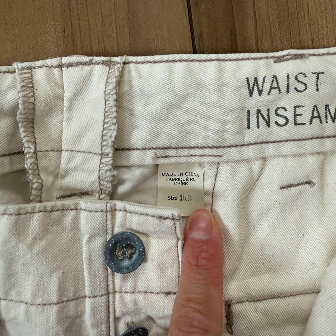 Double RL ミリタリー トラウザーズ パンツ 白系 31 30 RRL