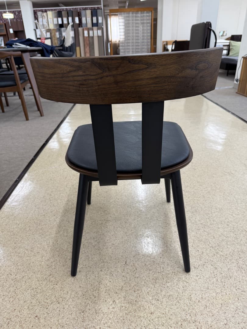 木製ダイニングチェア 黒