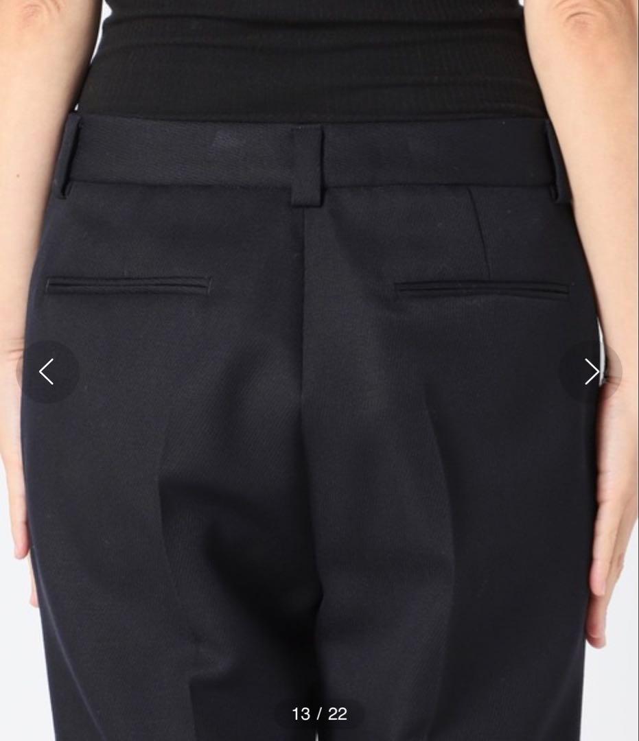 slim flareパンツ 38 ネイビー　ドゥーズィエムクラス