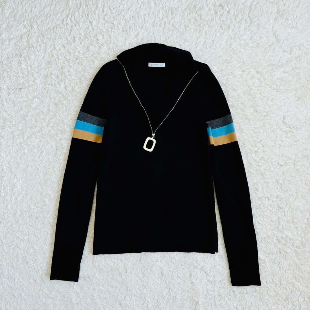 極美品【未使用級】ジェイダブルアンダーソン ハーフジップ　ニット　セーター