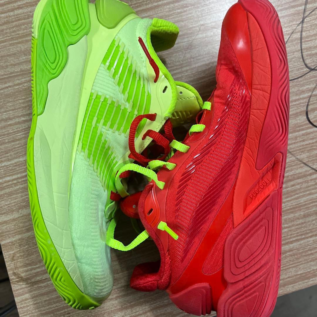 New Balance バスケットボールシューズ レッド/グリーン