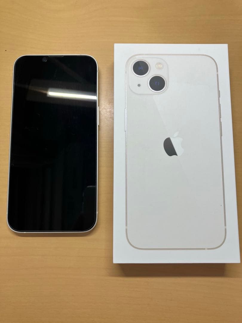 【美品】　iPhone 13 128GB 本体　ホワイト SIMフリー 箱あり