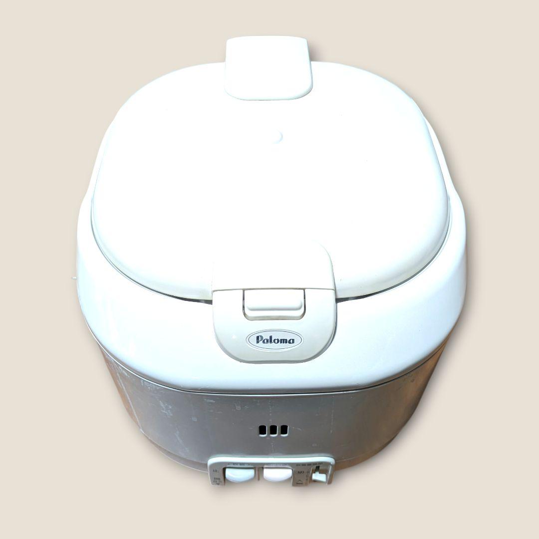 ガス火ならではの極上ご飯。パロマLPガス用炊飯器、ホース付ですぐ使える。