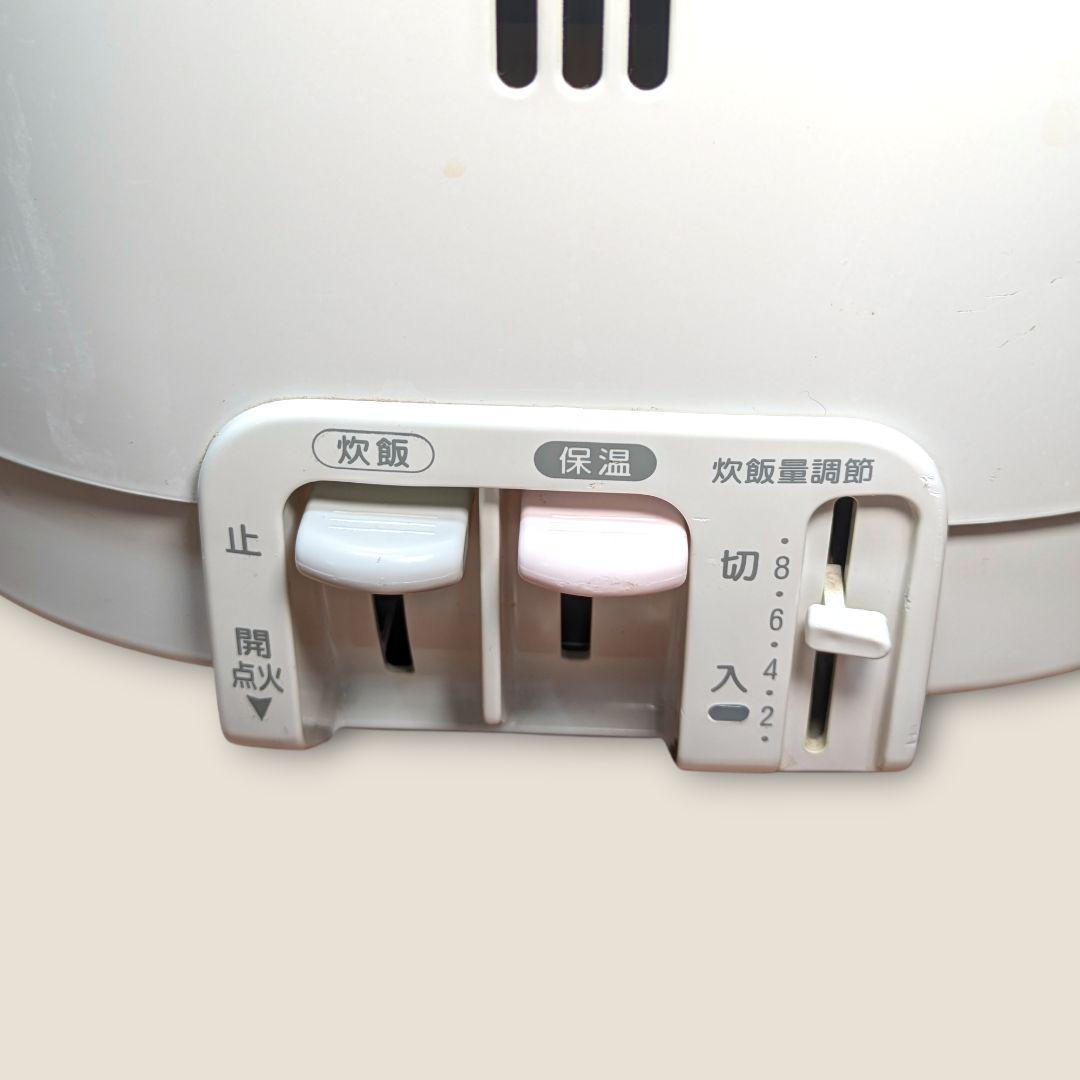 ガス火ならではの極上ご飯。パロマLPガス用炊飯器、ホース付ですぐ使える。