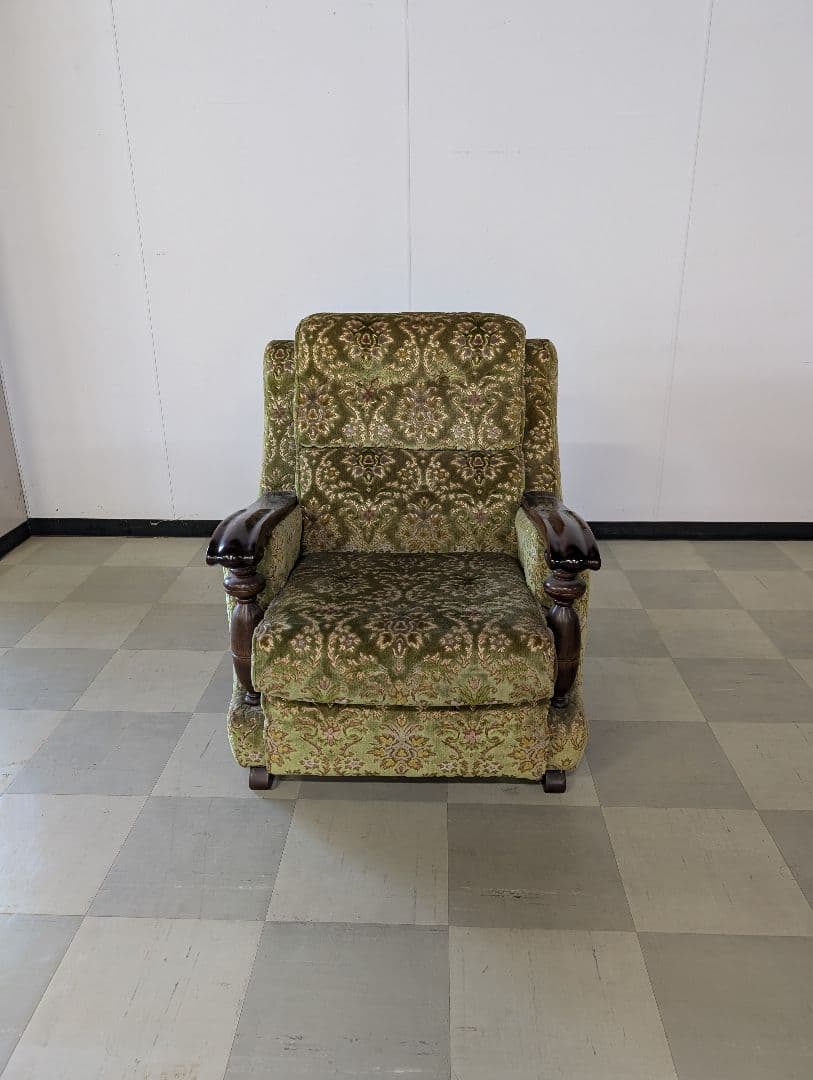 金華山　1Pソファ　一人掛けソファ　昭和レトロ　ソファヴィンテージ　レトロ