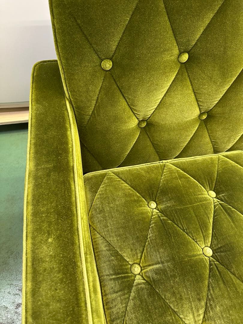 【送料込み】カリモク60 2人掛けソファー モケットグリーン