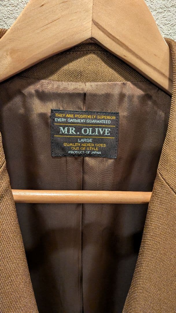 MR.OLIVE ダブルテーラードジャケット　ブラウン