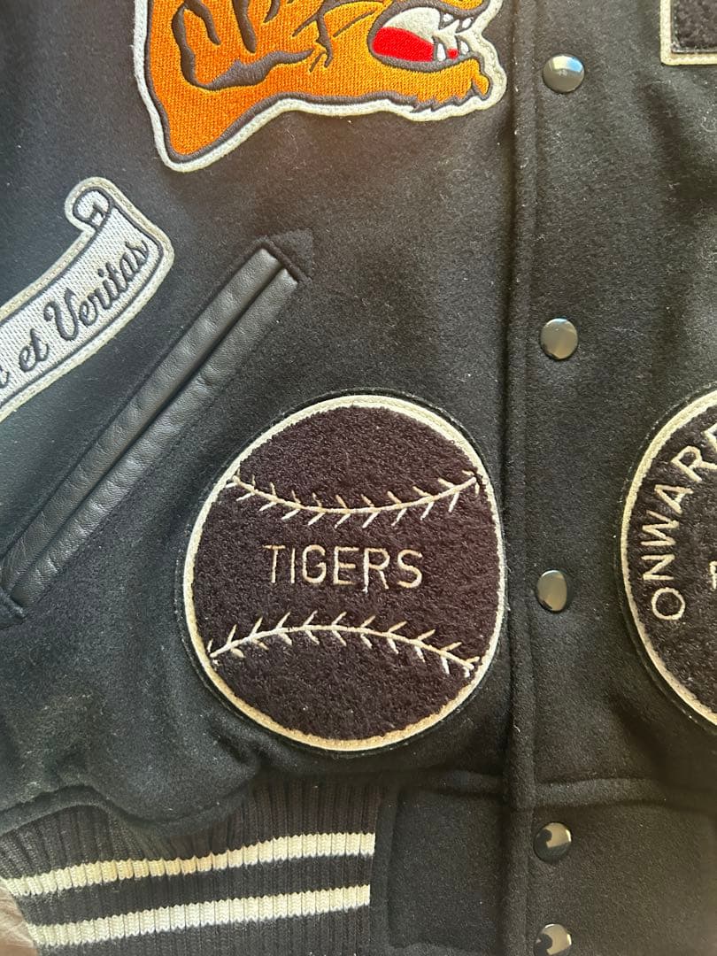 Supreme Tiger Varsity Jacket \"Black 正規品