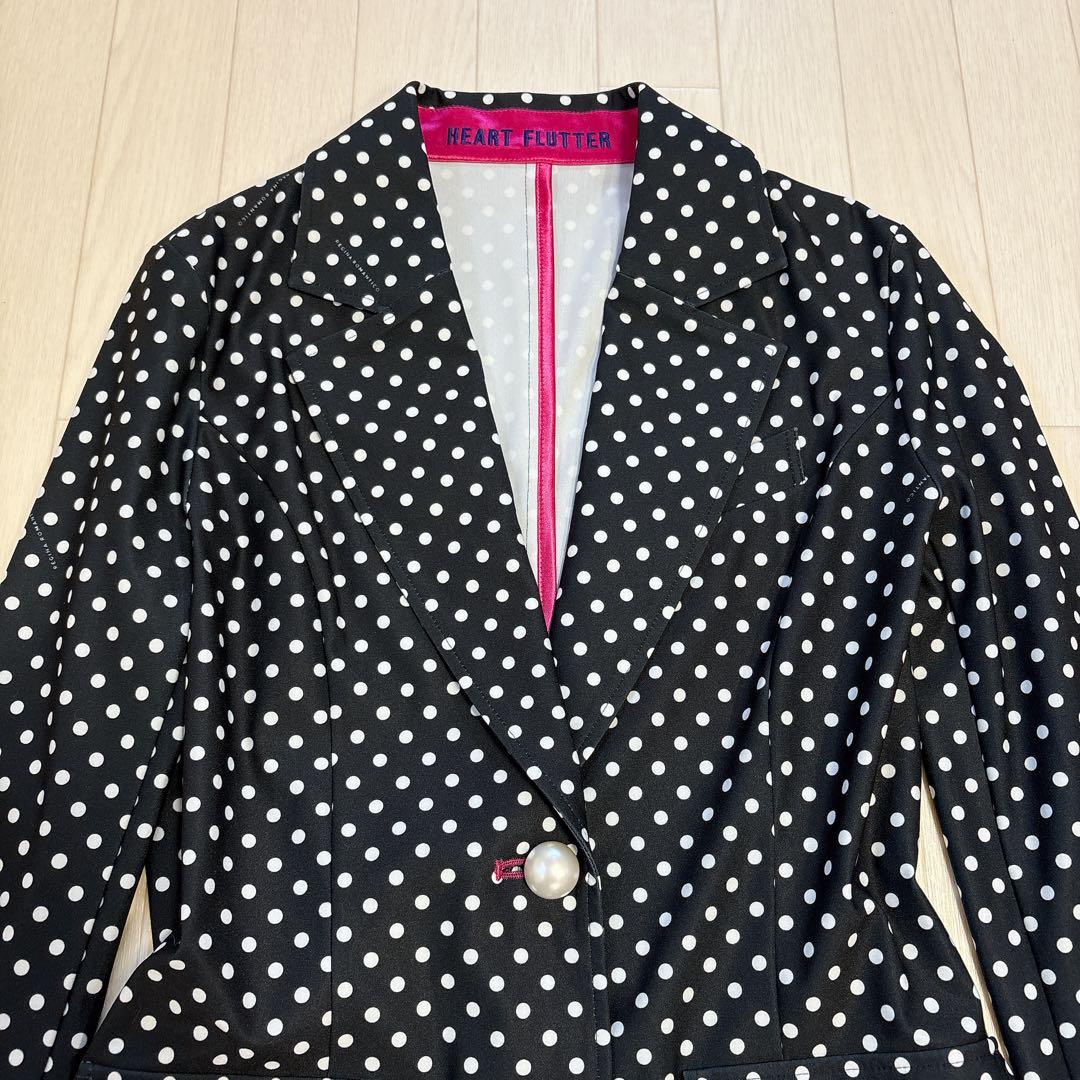 美品 25SS レジーナロマンティコ ドットジャケット パールボタン 36
