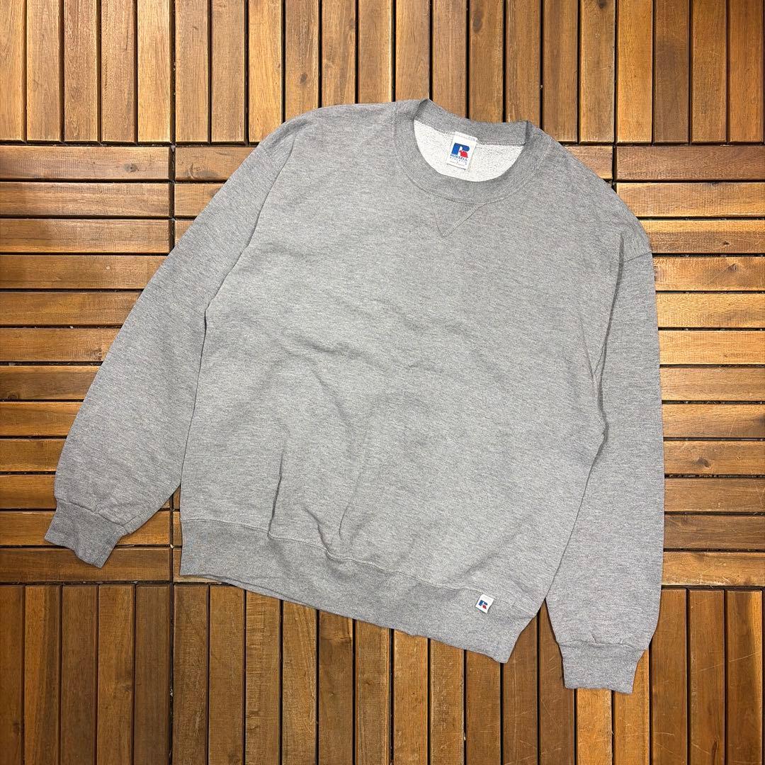 90s RUSSELL ATHLETIC スウェット 無地トレーナー Vガゼット