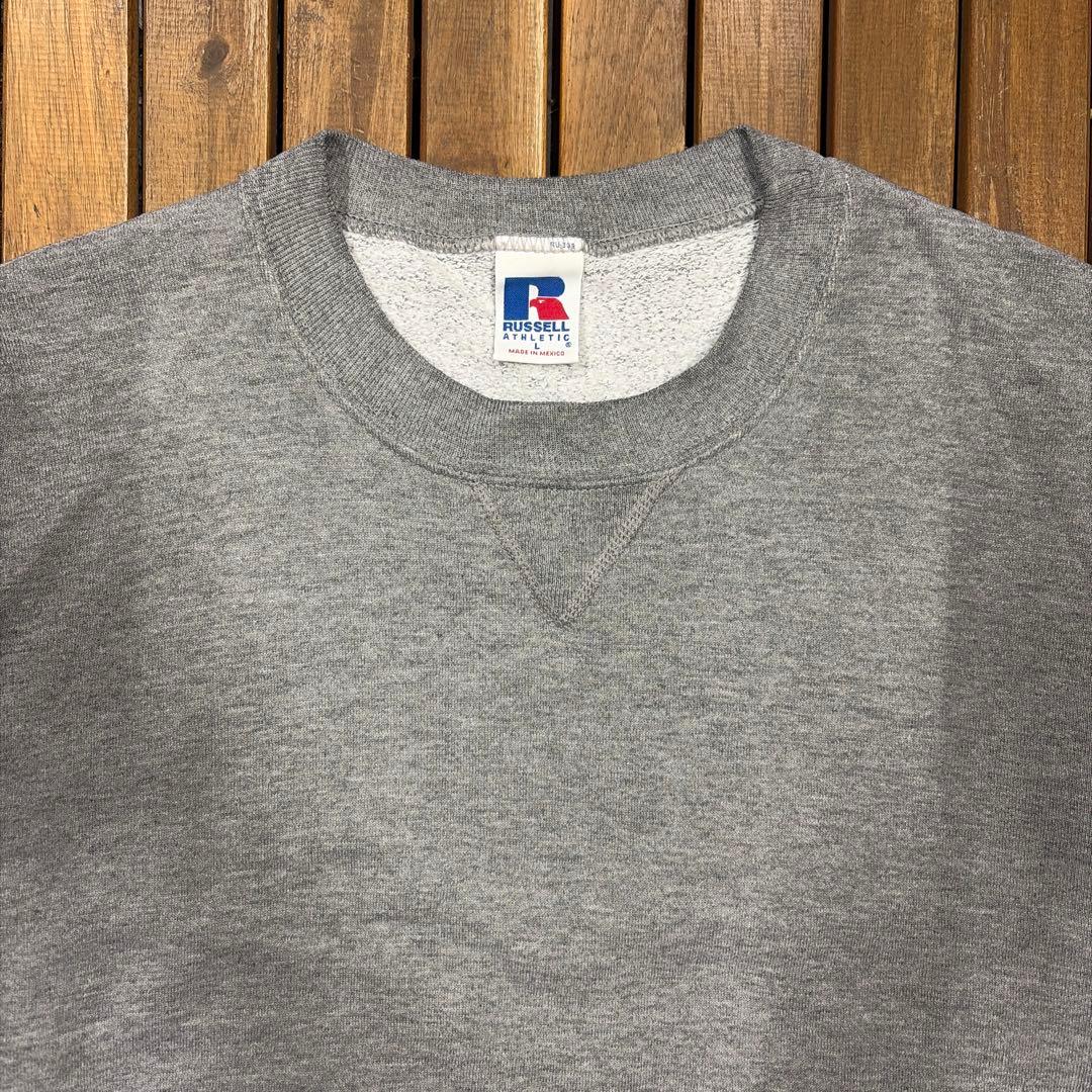 90s RUSSELL ATHLETIC スウェット 無地トレーナー Vガゼット