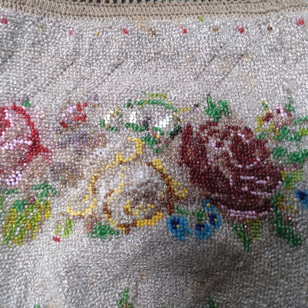 【専用です】アンテイークビーズのポシェットです。