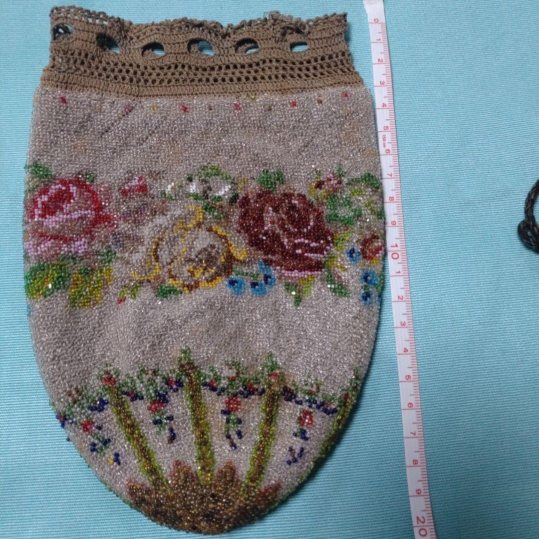 【専用です】アンテイークビーズのポシェットです。