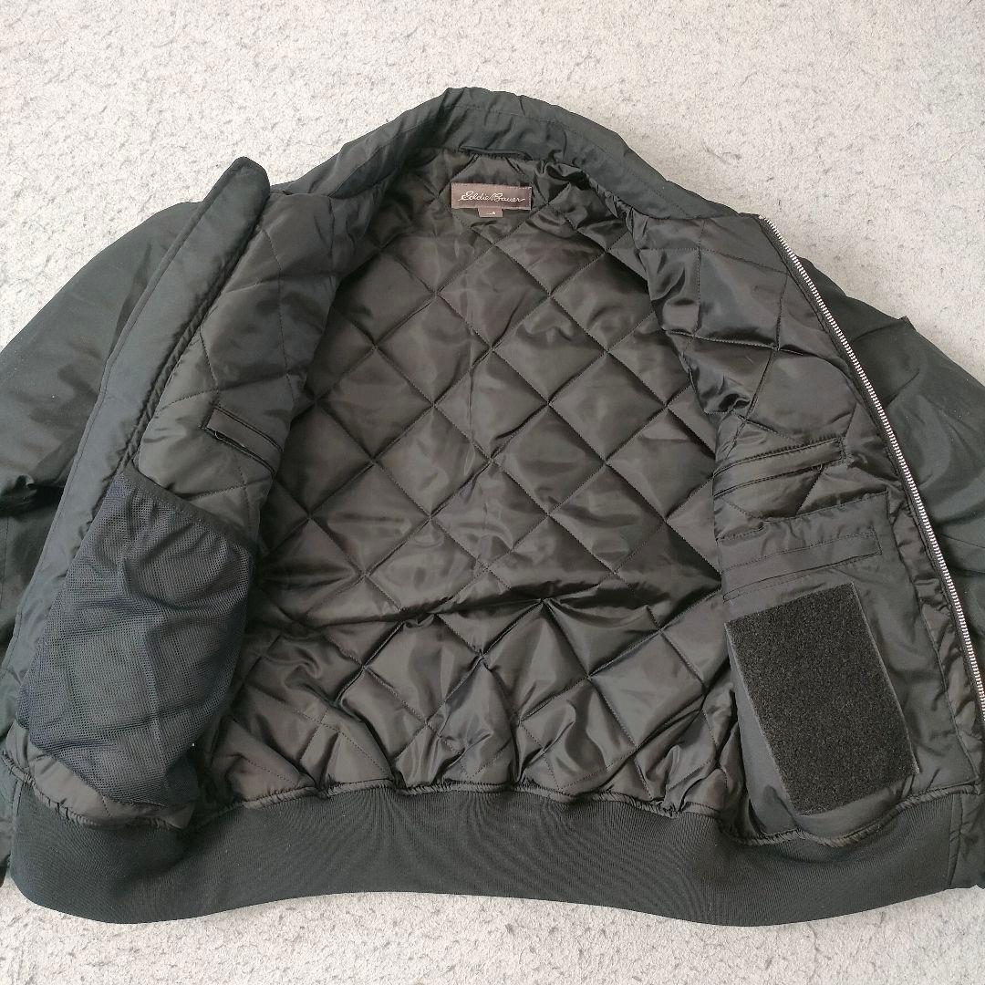 Eddie Bauer 中綿ジャケット ブラック S 短丈 ボンバー