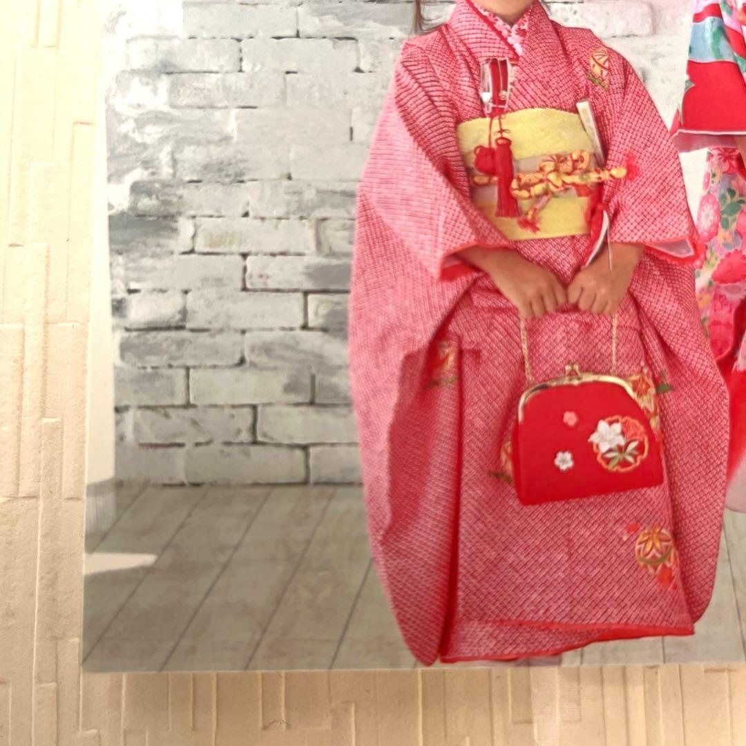 【七五三 3歳 女の子】赤 絞り 着物セット 一式 揃い 豪華