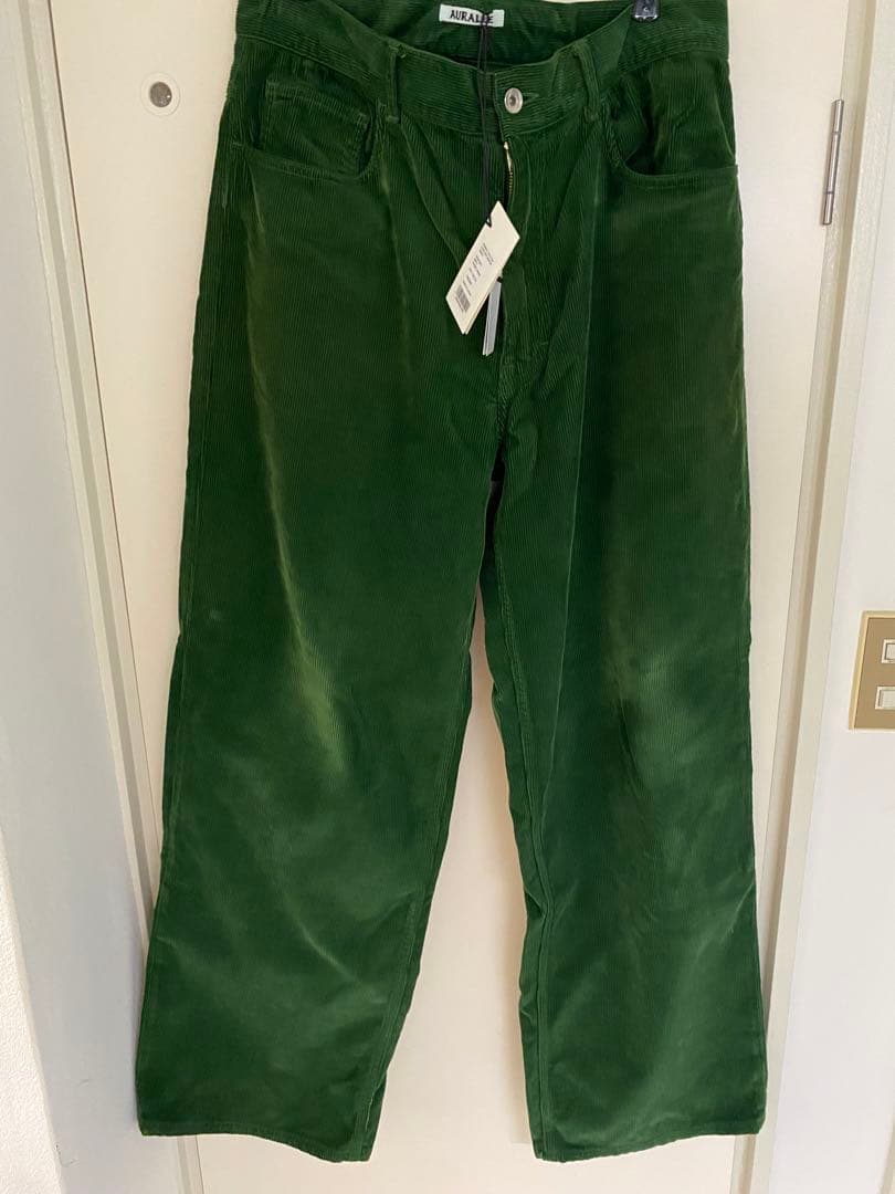 パンツ AURALEE CORDUROY WIDE 5P PANTS (4)