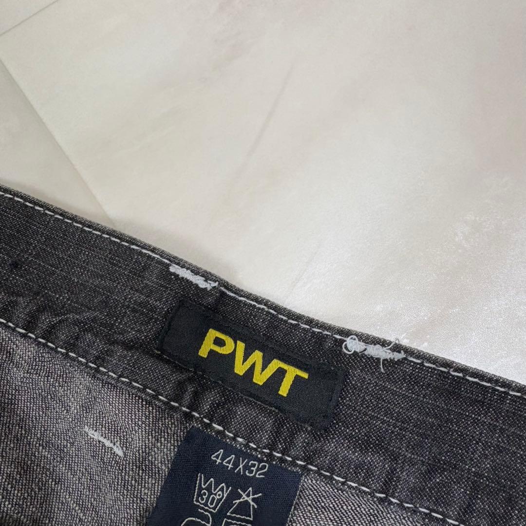 PWT 多ポケット 超極太 オーバーサイズ ブラックデニム バギーパンツ B系