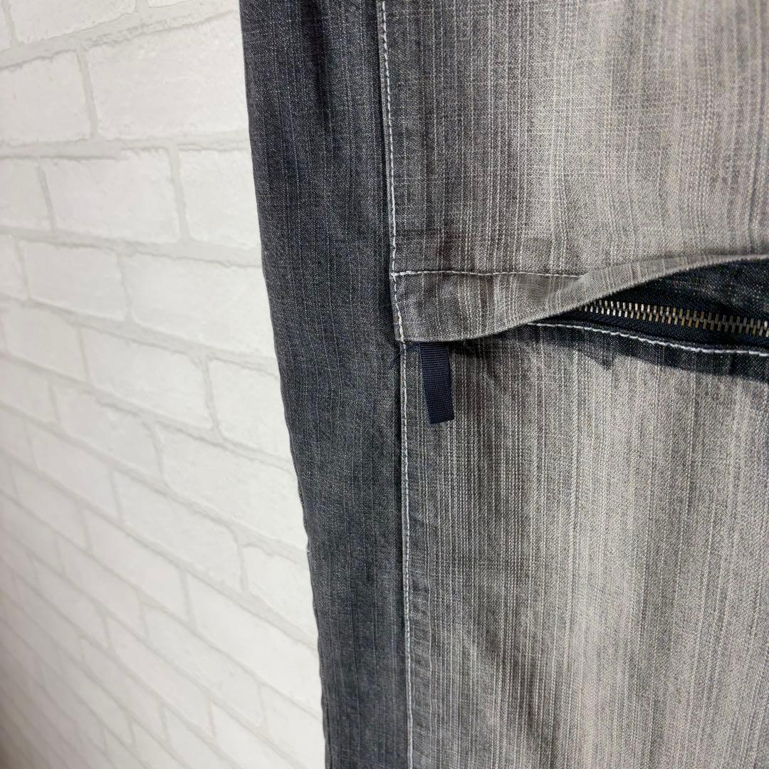 PWT 多ポケット 超極太 オーバーサイズ ブラックデニム バギーパンツ B系