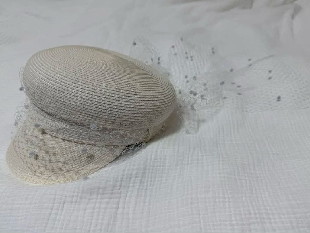 CA4LA カシラ キャスケット チュール ホワイト　LOVESONG