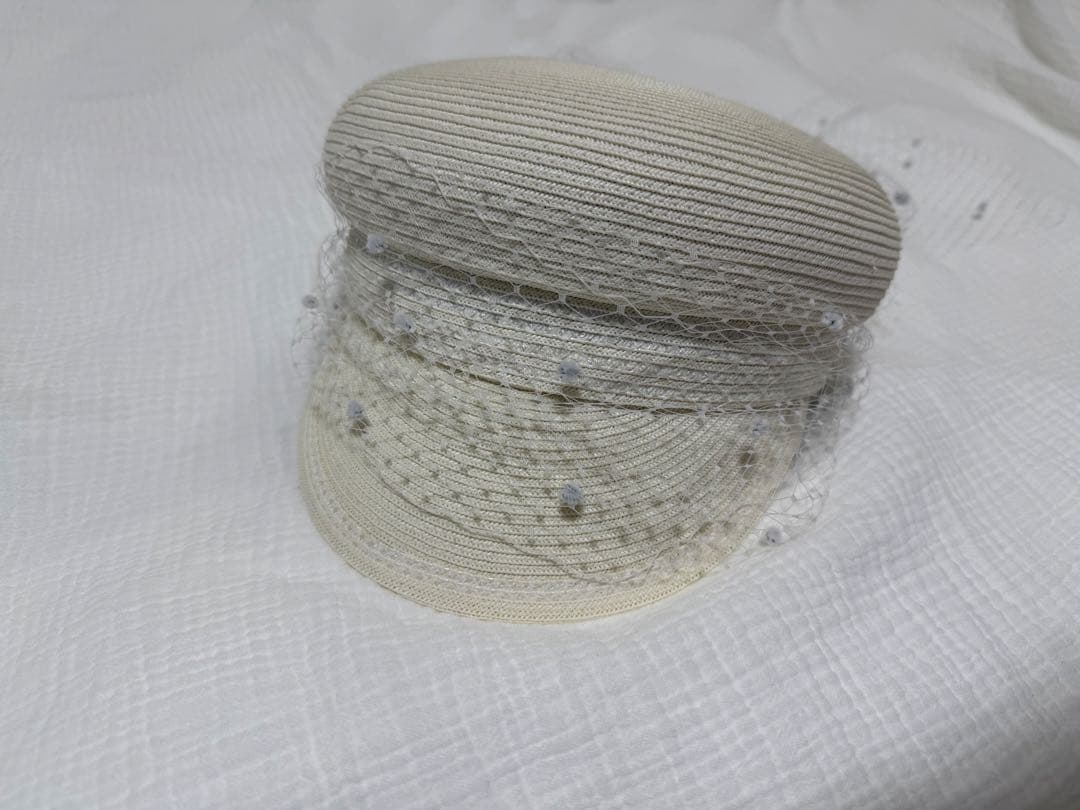 CA4LA カシラ キャスケット チュール ホワイト　LOVESONG