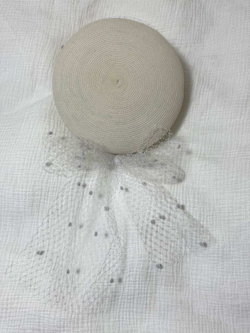 CA4LA カシラ キャスケット チュール ホワイト　LOVESONG