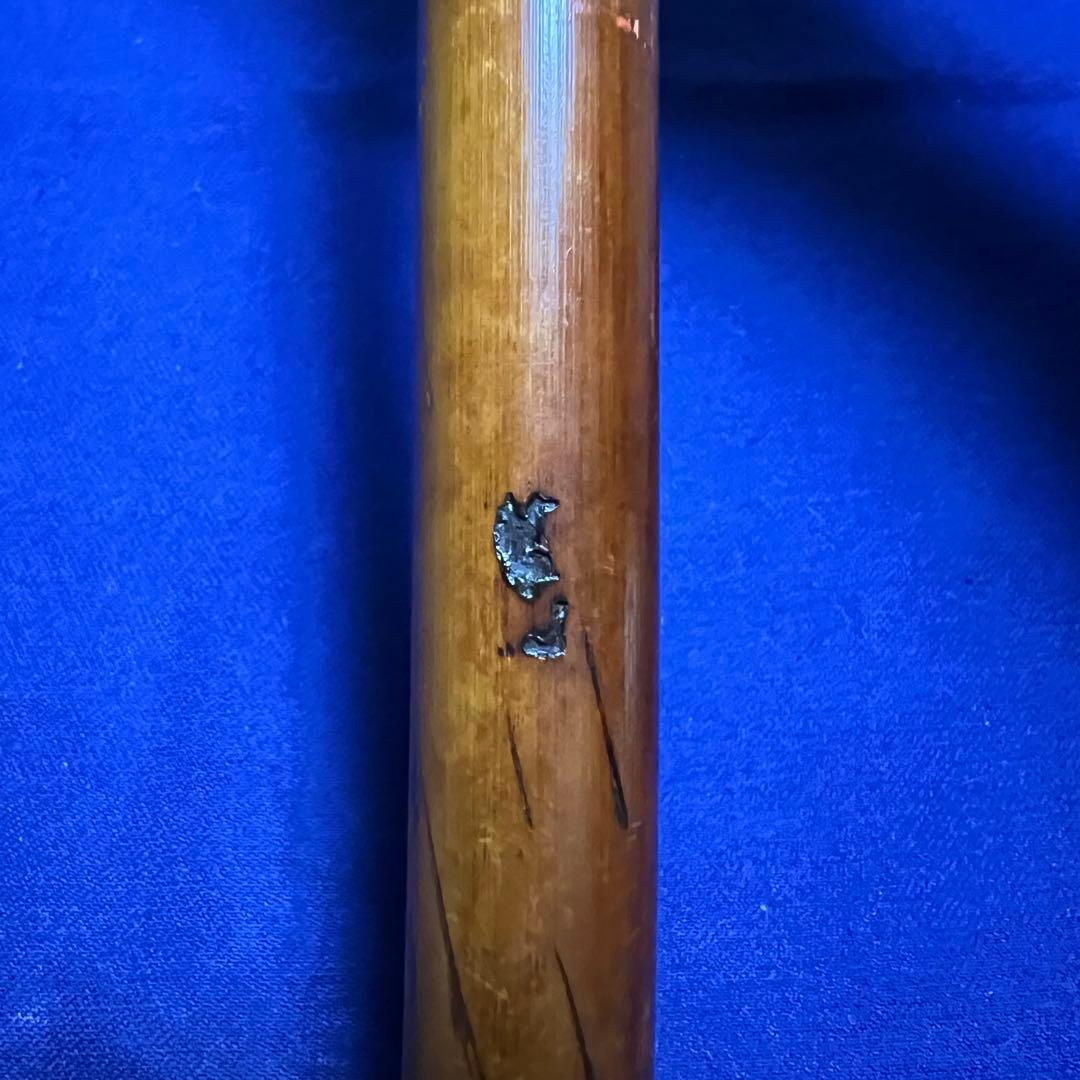 年末大特価　本煤竹（女竹）篠笛 笛師山田藍山 8本調子 唄用（ドレミ調）天地籐巻