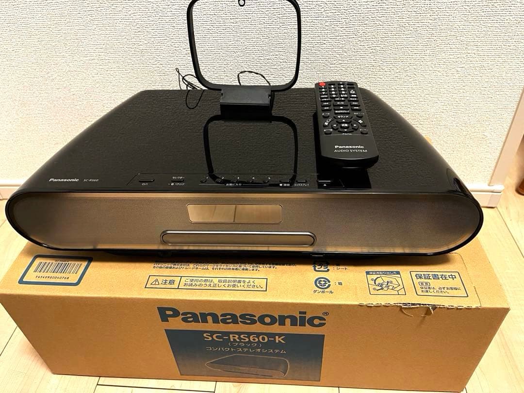 パナソニック コンパクトステレオシステム ブラック SC-RS60-K