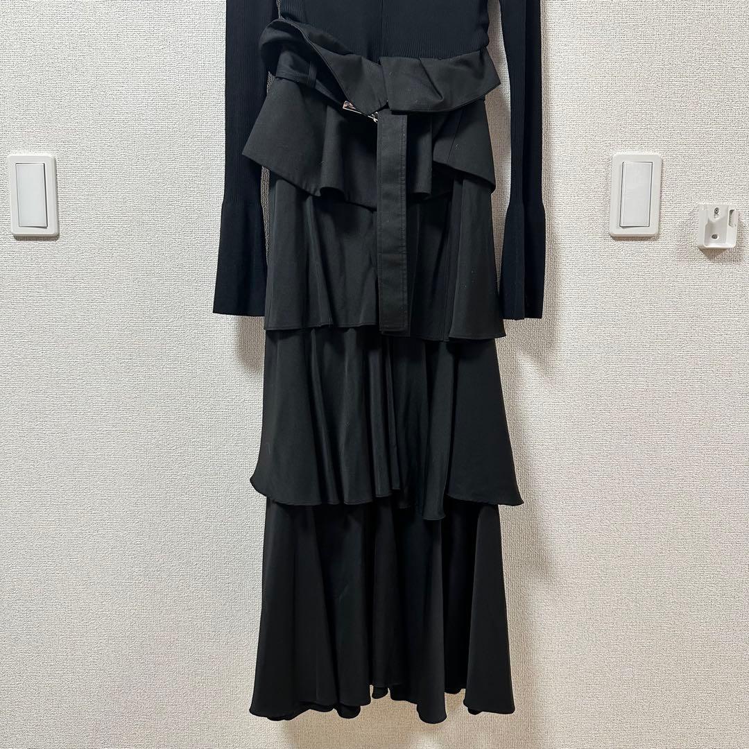 FRAY I.D フレイアイディ ベルトドッキングデザインニットワンピース 美品