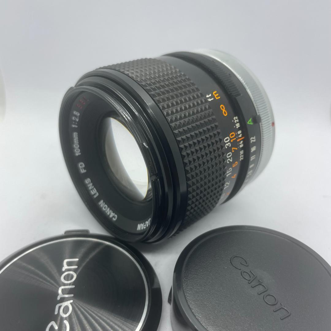 【ケース付き 外観美品】CANON FD 100mm f2.8 S.S.C.