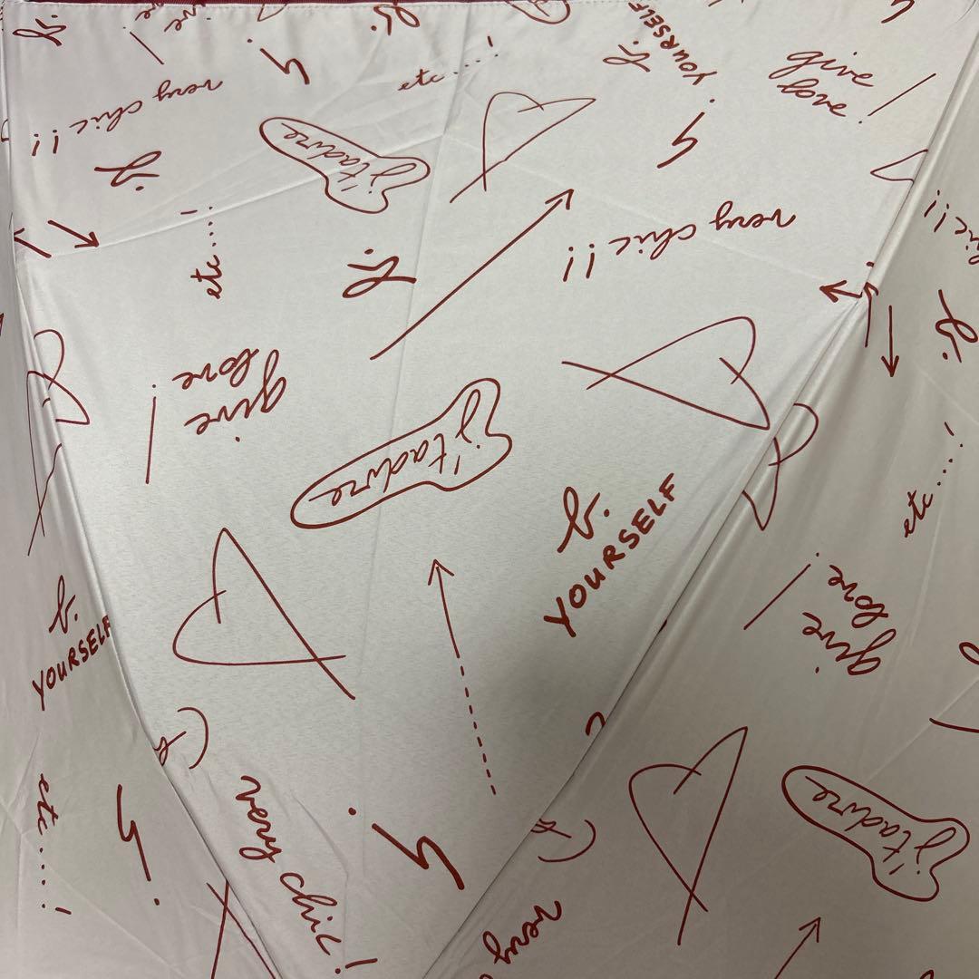 タイムセール　agnes b. ハートプリント サマーシールド　折畳日傘　新品