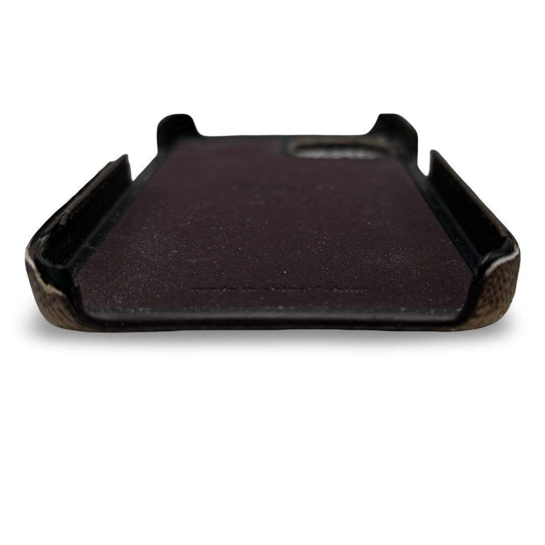 【良品】コーチ　iPhone13 スマホカバー　シグネチャー　ブラウン　男女兼用