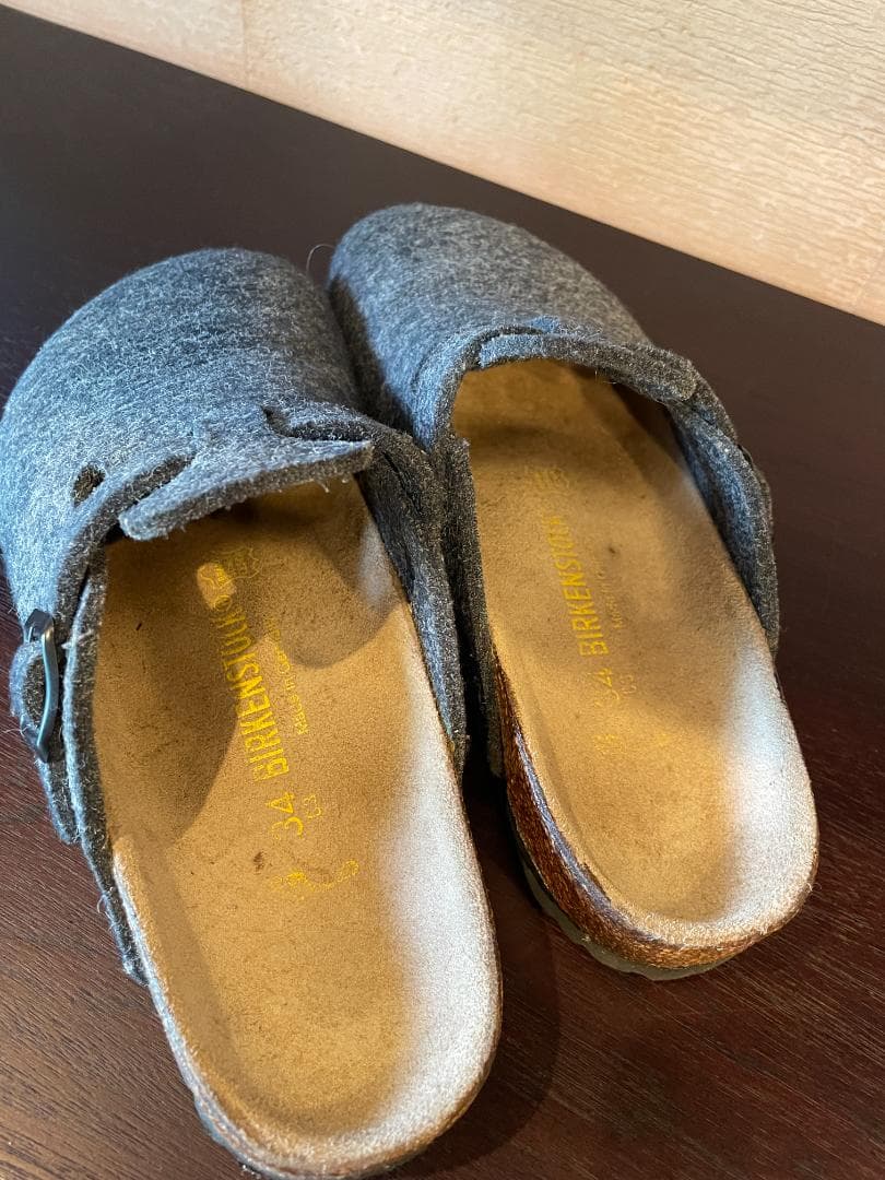 ⭐️超美品⭐️エコバッグ付 BIRKENSTOCKキッズ ボストン・フェルト