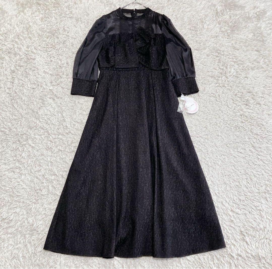 】【Risa新品】フォルムフォルマ ジャガードワンピースドレス M