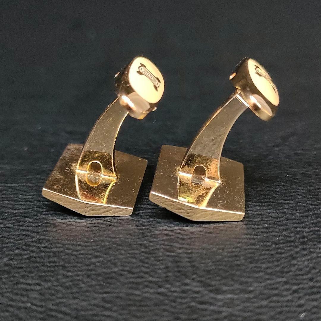 【美品】Celineセリーヌ　カフスタイピンセット　シルバー　ゴールド　マカダム
