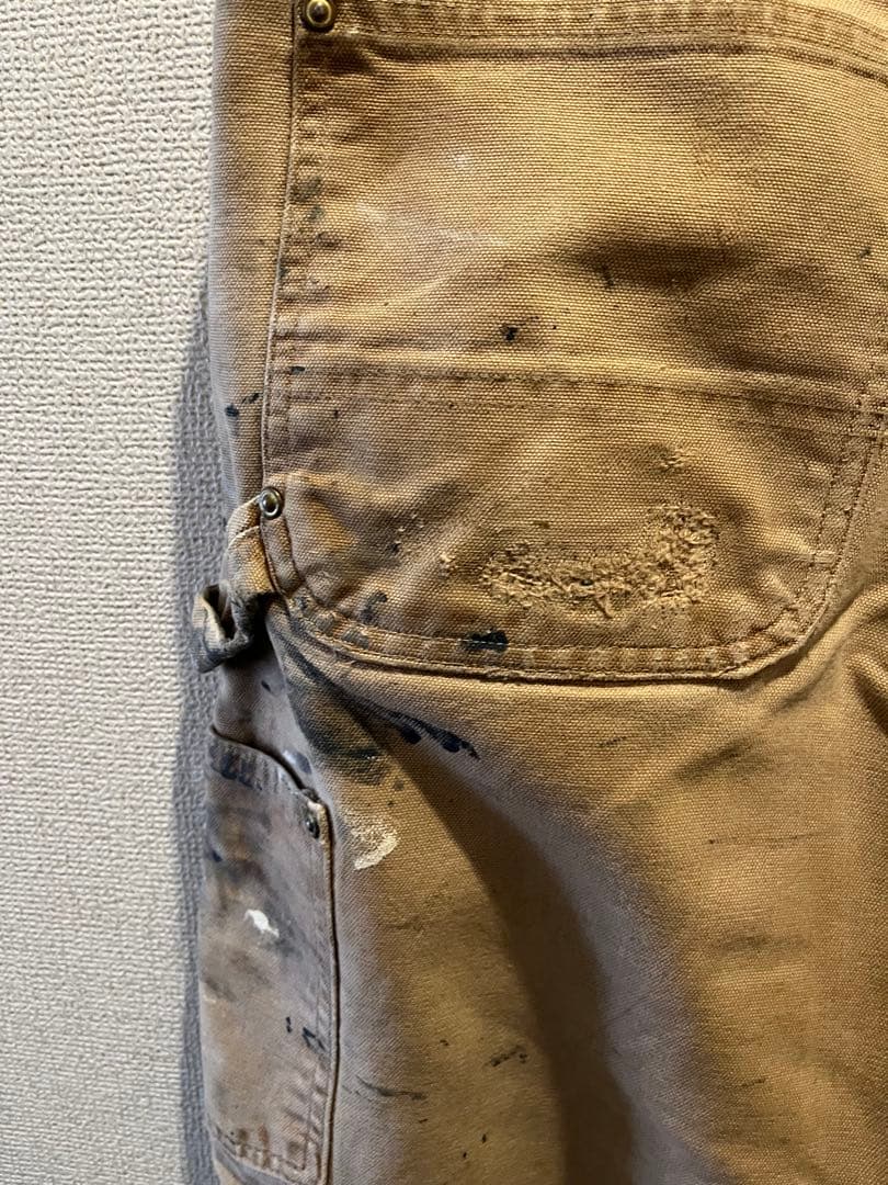 Carhartt USAダブルニー襤褸 ペインターパンツ34×34