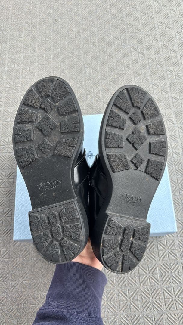 PRADA バックル付きローファー ブラック　SIZE 38