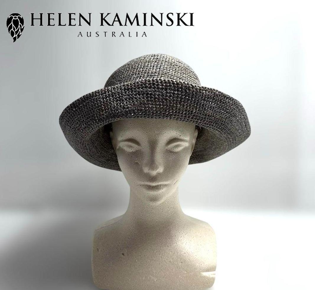 ヘレンカミンスキー Villa 9 ラフィアハット エクリプスメランジ 帽子