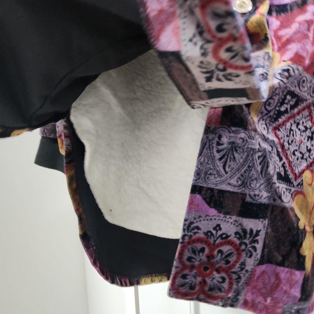 総柄着物ジャケット黒紫フェノメノンHUFメゾンスペシャルneonsign