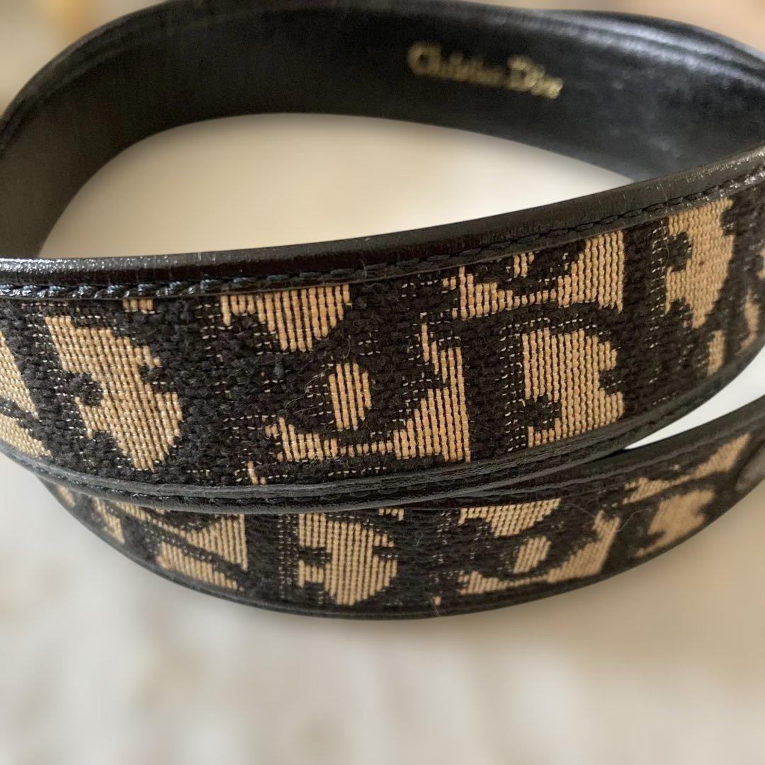 【美品】Christian Dior ベルトレディース トロッター柄