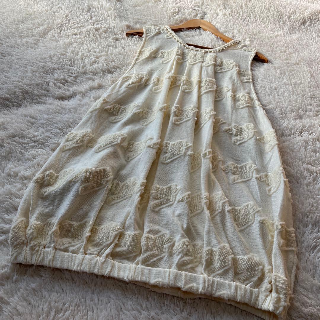 今里さくら さえら ヒスクローネ フラワー刺繍 ルームウェア