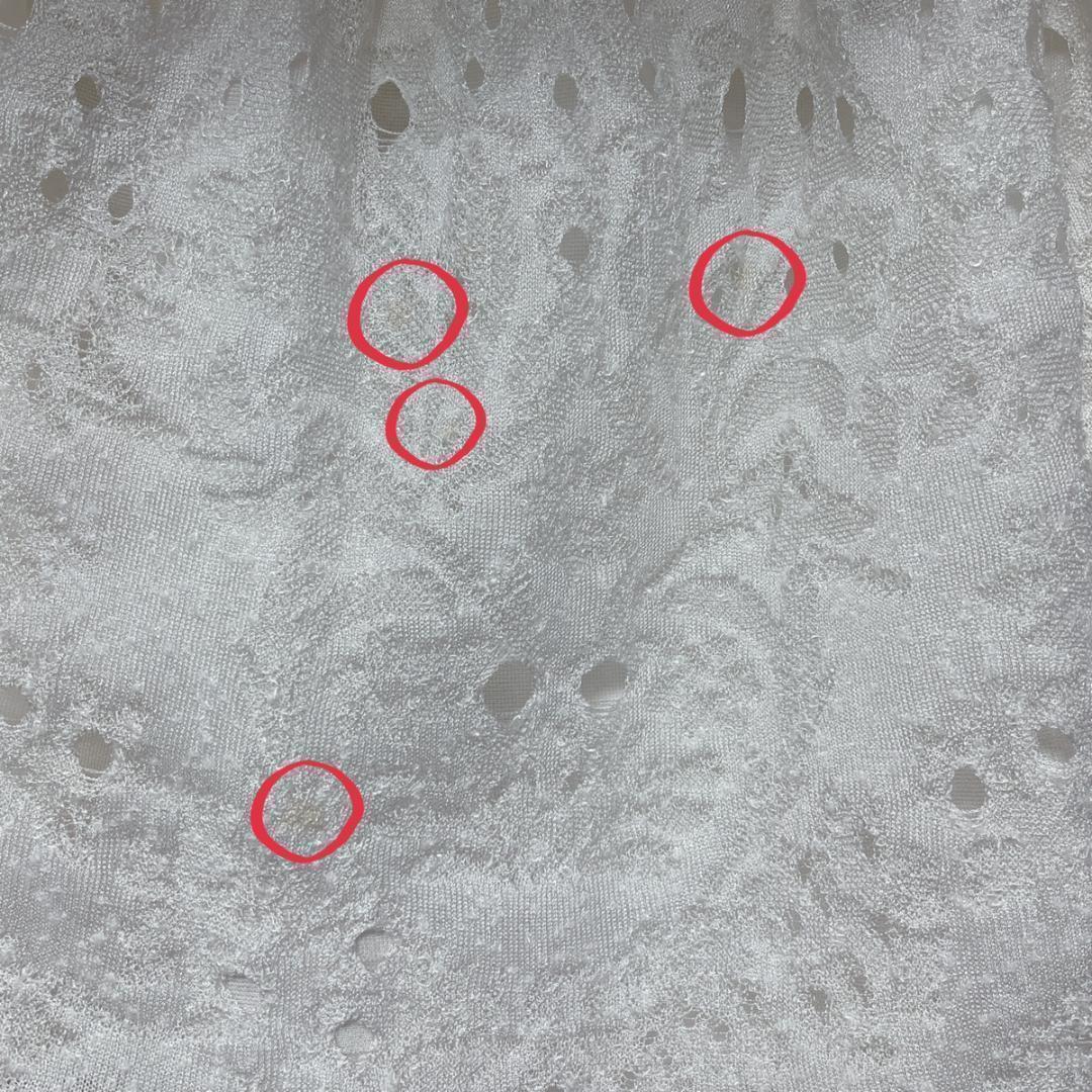 Chanel AW005 ホワイトレーススカート 38 P45363K04769