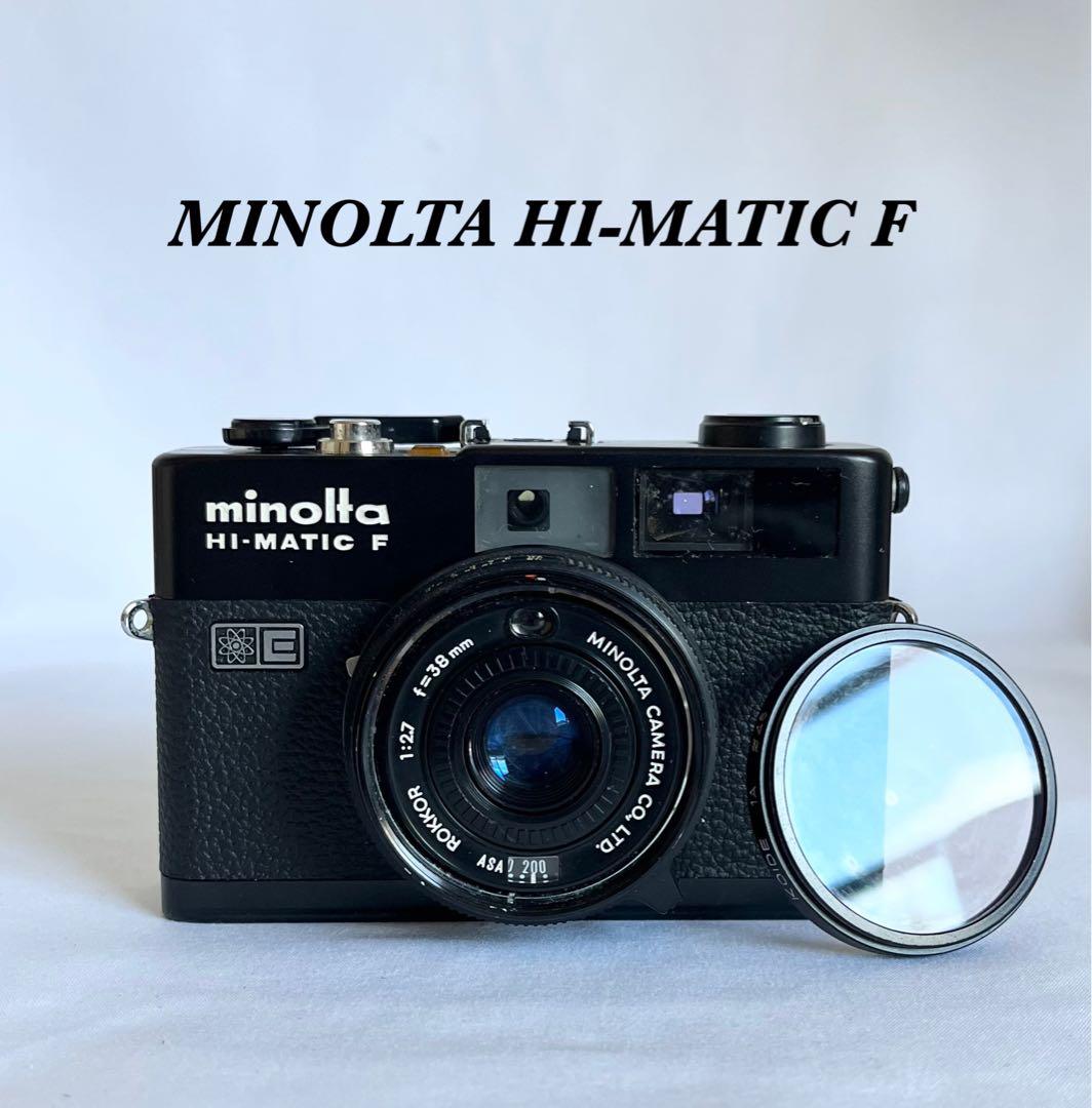 【完動品】MINOLTA HI-MATIC F ブラック フィルムカメラ