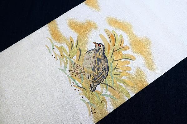 ★専用★未使用品 名古屋帯 松葉仕立て 綴れ ウズラ 長さ3m74cm